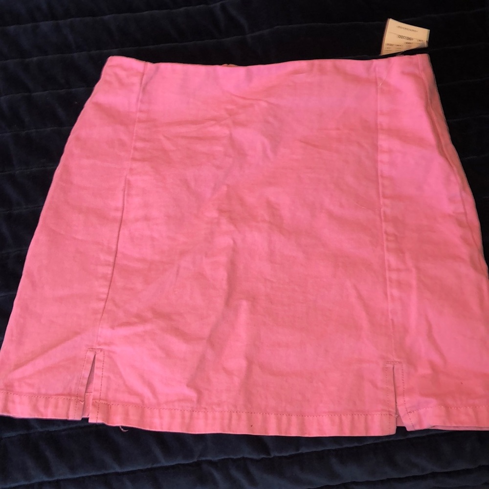 Brandy Melville Cara Denim Pink Skirt NWT